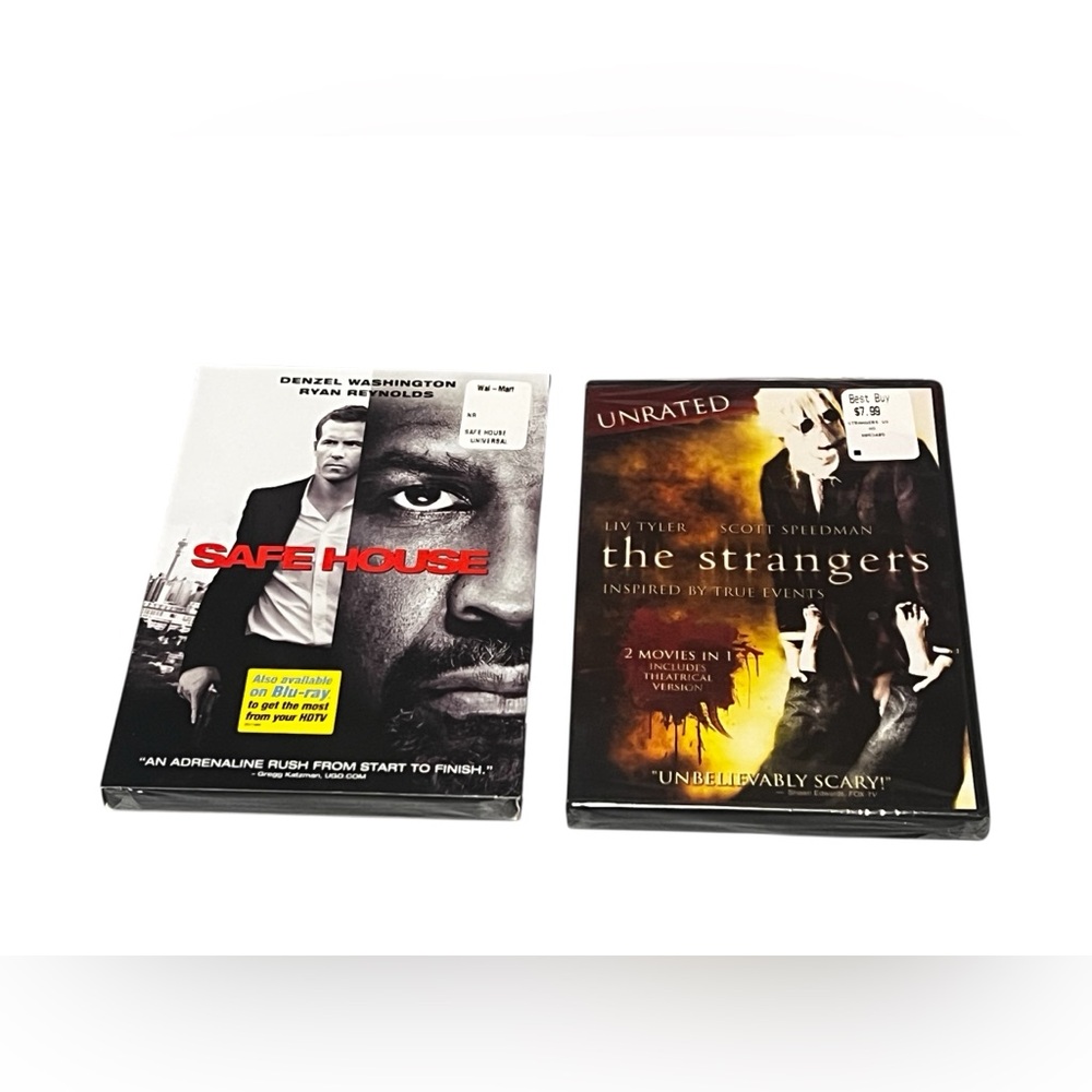 New in Packaging Bundle- Safe House and The Strangers DVD Set